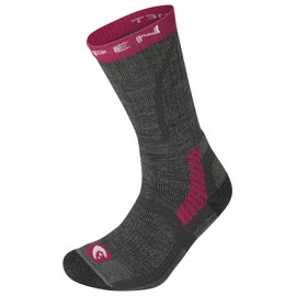 Lorpen Women's T3 Midweight Hiker Eco Sock, Great for Hiking, Eco-Friendly & Sustainable, Cushioned Foot, Charcoal, Size Small