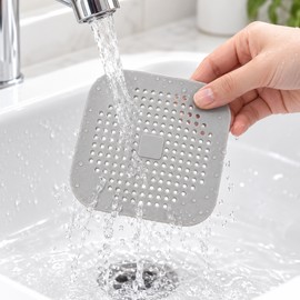 Silicone Drain Hair Catcher for Shower, Bathtub & Kitchen Sink – Flexible Drain Strainer for Everyday Hair and Debris Collection