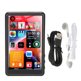 X20 4.0 Inch MP3 Music Player Full Touch Screen MP3 Player Bluetooth5.0 HiFi Sound 16GB 256GB for FM Radio Electric Book Black
