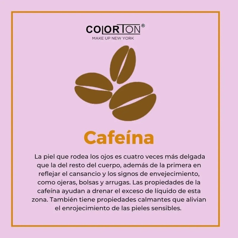 Serum Cafeína Colorton Antiarrugas con Ácido Hialurónico 30ml Rostro