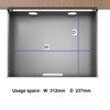 Under Desk Slide out Drawer 13.4" Wide with Cable Management
