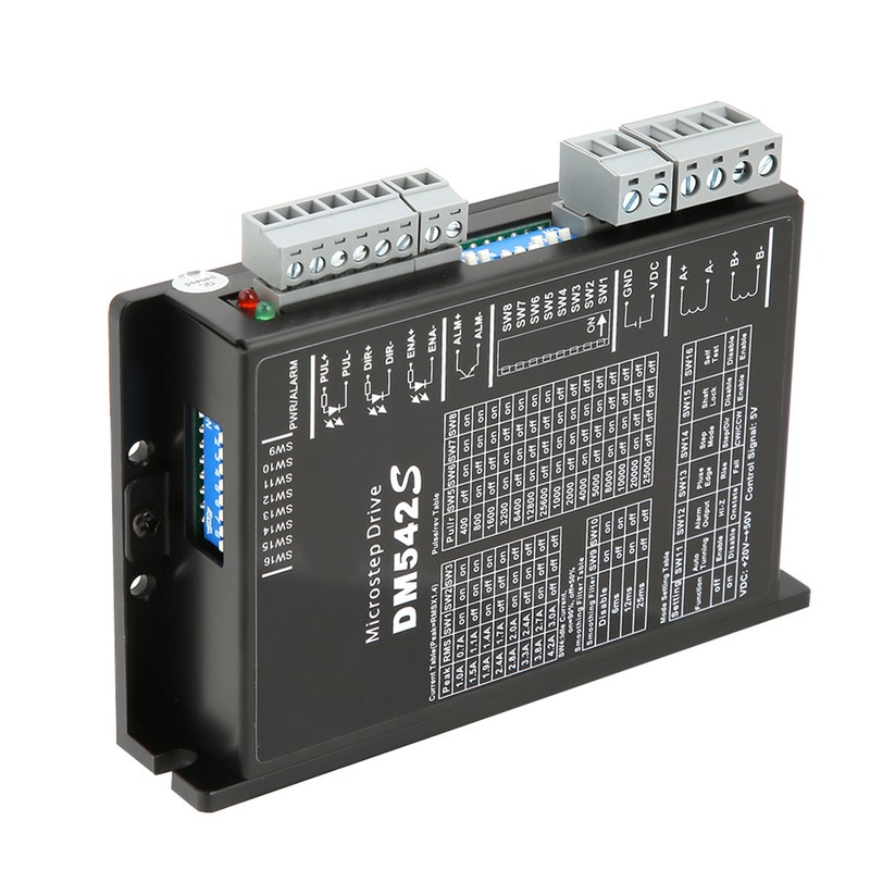 DM542S 2 Phase Stepper Motor Driver CNC Motor Controller 5-24VDC