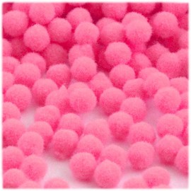 The Crafts Outlet 1,000-Piece Multi Purpose Pom Poms, Acrylic, 12mm/About 0.5-inch, Round, Hot Pink