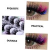Baluue 7 Pairs Colored False Eyelashes Eyelash Stickers Fluffy False