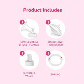 Spectra - Wide Breast Shield Set for Breast Milk Pumps - Large 28mm