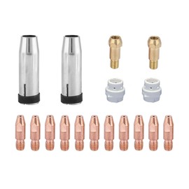 Contact Tip, Nozzle, Diffuser, Tip Holder Kit fits Everlast Power i MIG 210 230i 253DPi Welder MB (16-PK .030" Kit)
