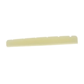 KAISH 42mm Unbleached Pure Bone Nut Guitar Slotted Bone Nut for Strat Tele 42x3.5mm