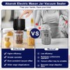 2025 New Electric Mason Jar Vacuum Sealer for Wide and