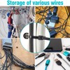 110 Pcs Cable Zip Tie Mounts Wire Cable Clips Organizer