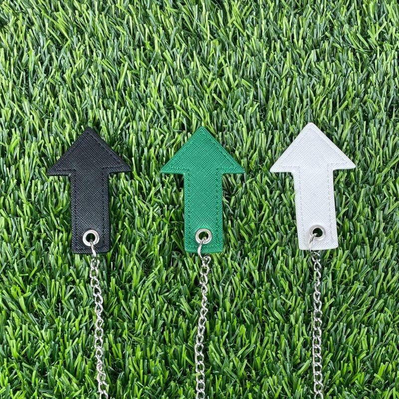 Regency Golf Tee Holder, Tee Keeper, Arrow Design, Saffiano Leather