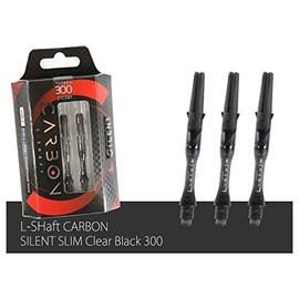ダーツ シャフト L-Style エルスタイル L-SHaft エルシャフト carbon Silent Slim カーボン サイレント スリム クリアブラック 300