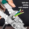 Tuvilo Electrical Pliers, Foldable Alloy Steel Multitool with Insulated-Grip,Wire Stripper,Electrical