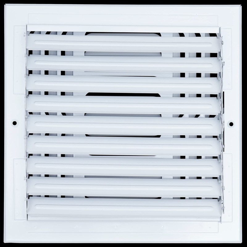 [2 Pack] Fits 10x10 Duct Opening 4 Way Fixed Curved