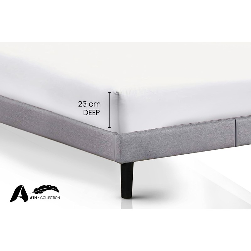 AATH COLLECTION Egyptian Cotton Fitted Sheet 23 CM Deep, 200