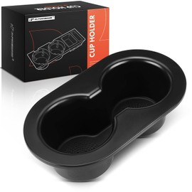 A-Premium Rear Seat Dual Cup Holder Compatible with Dodge Ram 1500 2500 2002-2010, Ram 3500 2006-2010, Ram 4500 5500 2008-2010, Dakota 2005-2011, Black, Replace# 5HD65DX9AC