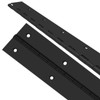 2 Piece 2” x 18” Stainless Steel Piano Hinge Black,