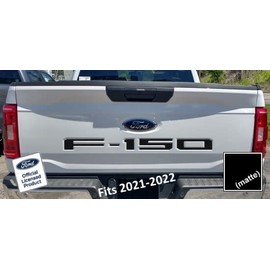 Decal Mods 2021-2025 Tailgate Insert Decals Letters Inlays Indent Stickers (Thin Decal, NOT Raised Letters) for Ford F150 (2021-2025) Black Matte - CBM