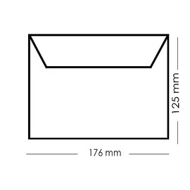 Paper24 25 Blank Folding Cards with Envelopes 120 x 170 mm, Envelopes B6, Double Cards with Envelope Ideal for Birthdays in Soft Cream