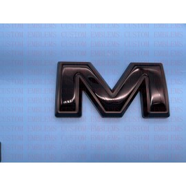 Auto Front Rear GMC Black Emblem Overlay 2019-2022 GMC Sierra 1500 2500HD 3500HD