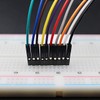 Breadboard Jumper Wires Male to Female 6'' Length 0.1'' Square