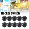 10-Piece Rocker Switch 3-Pin 2-Position Round Boat Rocker Switch 23