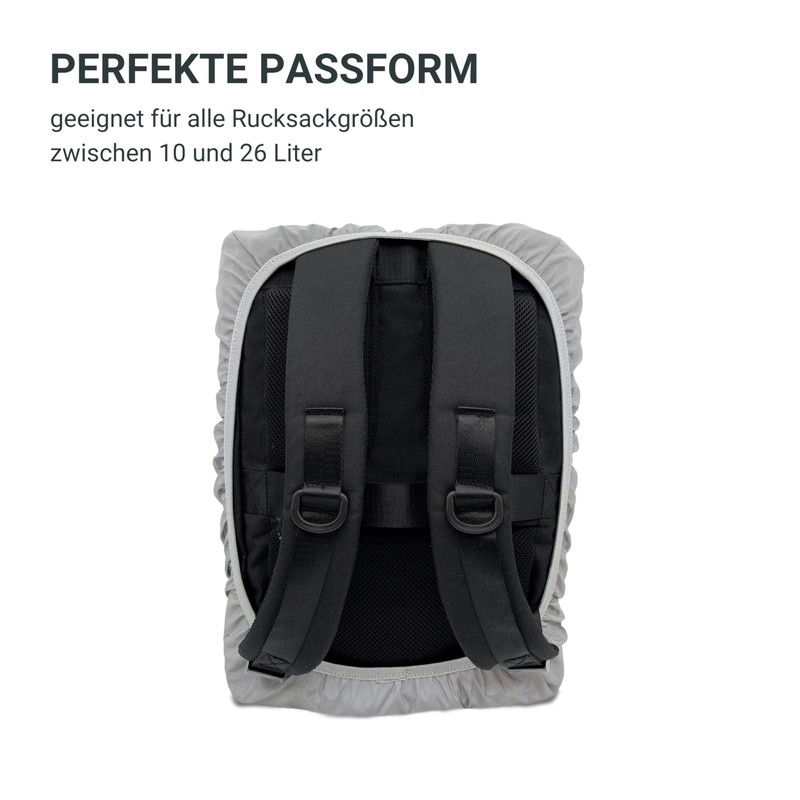 FUCHS & REBELL® Reflective + Waterproof Rain Cover for Backpacks,