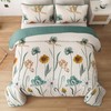 WONGS BEDDING Quilt Set King Size, Aqua Floral Printed Bedspread