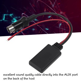 Vehicle Audio Auxiliary Adapter, 13 Pin Bluetooth Module Music Adapter Aux Audio Cable Adapter Replacement Accessories Fits KRC 553 CA C2AX KCA IP500 C1AX