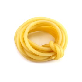 QWORK 10FT 1/4" OD 3/16" ID Natural Latex Rubber Tubing Surgical Tube for Home, Hospital, Laboratory