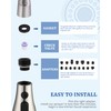 Kitchen Faucet Head Replacement with 15 Adapters - 3 Functions