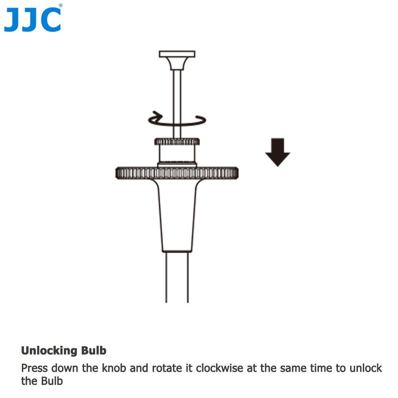 JJC High Quality Mechanical Locking Camera Shutter Release Cable with
