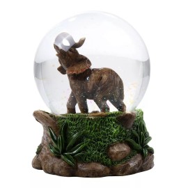 Pt Wildlife Elephant Zoo Animal Water Globe Collectible Water Ball Home Decorative