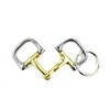 JA Horse Metallic Keyring Horse Rider Pony, Bit D-ring gold