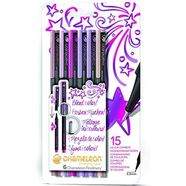 Chameleon Pen Blendwriter Floral Set of 6 Illustration Pens