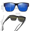 Br'Guras Oversized Fit Over Sunglasses Wear Over Glasses with Polarized