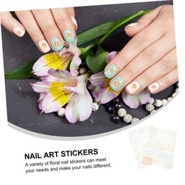 minkissy Floral Nail Decals 30 Sheets Flower Nail Art Stickers Manicure Decals for Women