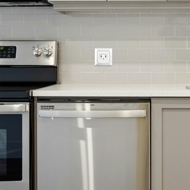 LogiLink PA0332 Flush-Mounted Socket with 2 x USB-C (25 W/15 W), PD (PowerDelivery 3.0), Protection Class IP20