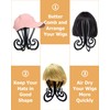 HUIYELOVE 5 Pack Wig Stand Plastic Wig Holders Black 11.61