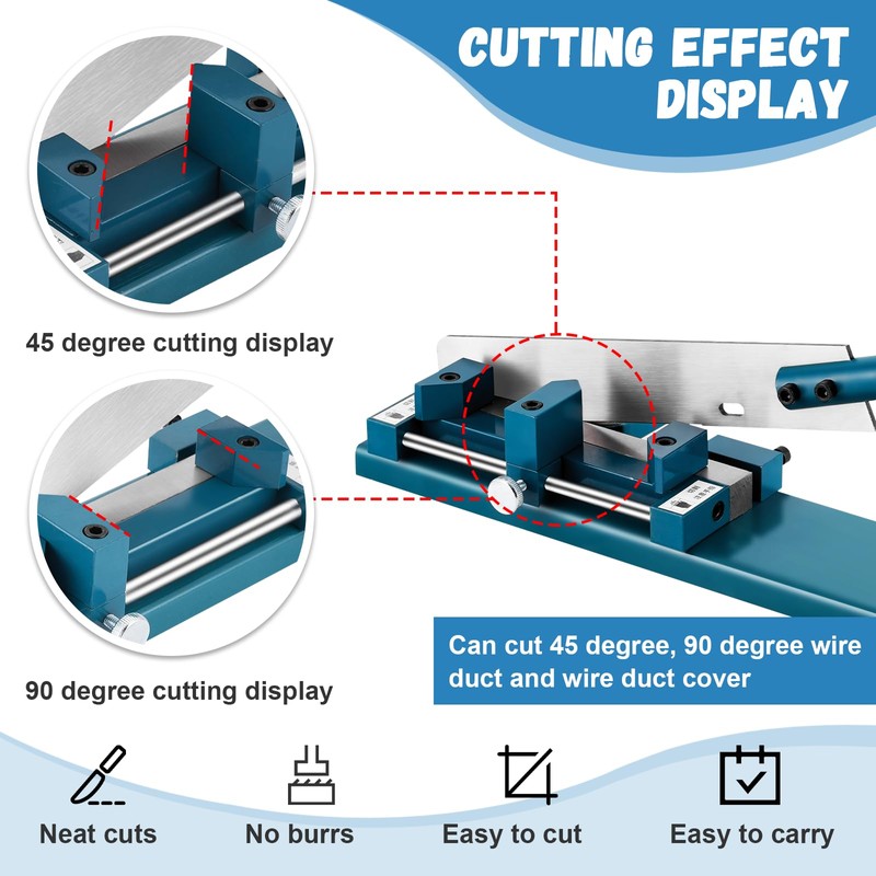 MXBAOHENG Wire Duct Cutter Tool PVC Trunking Cutter Machine for