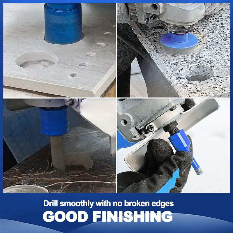 Diamond Core Drill Bit Set for Porcelain Tile Ceramic Marble