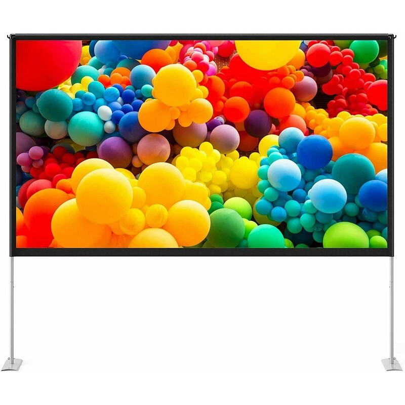 TaoTronics HP027 100" inch Projector Screen with Stand 16:9 HD