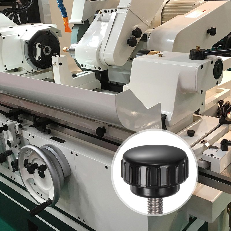 sourcing map 4pcs Knurled Clamping Knobs M6 x 12mm Metric