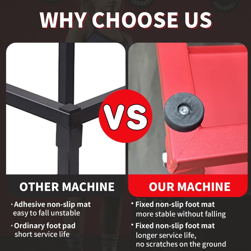 12 Inch Plyometric Jump Box, Steel Plyo Platform and Jumping