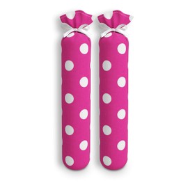 My Boot Trees - Boot Shaper Stands for Closet Organization - Keeps Them Shaped Properly - Many Patterns to Choose from - 1 Pair (Hot Pink with Large White Polka Dots)