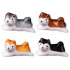 MAGICLULU 4 Pack Shiba Inu Chopstick Rest, Cute Dog Holder
