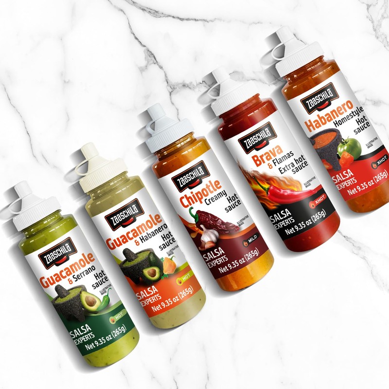 Zaaschila Mexican Sauce Habanero - 9.35oz (265g) 3-Pack - Spicy