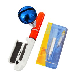 Fishing Alarm Bell, 4Pack Fishing Glow Sticks with Buckle, Rod Tip Lights, Night Fishing, Waterproof Luminous Glow Fishing Light For Sea Fishing Rod, Fishing Accessory Fishing Enthusiasts (Color B)