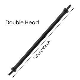 Waziaqoc Bubble Wall Air Diffuser, Aquarium Wall Air Curtain Bubble Tube Rubber Bendable Bubble Hose for Fish Tank, 120cm/48 Double Head