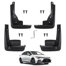 Peleus Upgraded Mud Flaps Mud Guards for Toyota Corolla Sedan 2020-2025 Aerodynamic Mud Flaps Splash Guards Fenders for Toyota Corolla Sedan 2020-2025 Accessories Set of 4 Mudguards Mudflaps