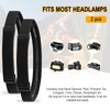 2 Pack Elastic Headlamp Strap Replacement Headband, Adjustable Headlight Strap